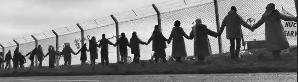 Greenham Common Peace Women 'Embrace the Base'