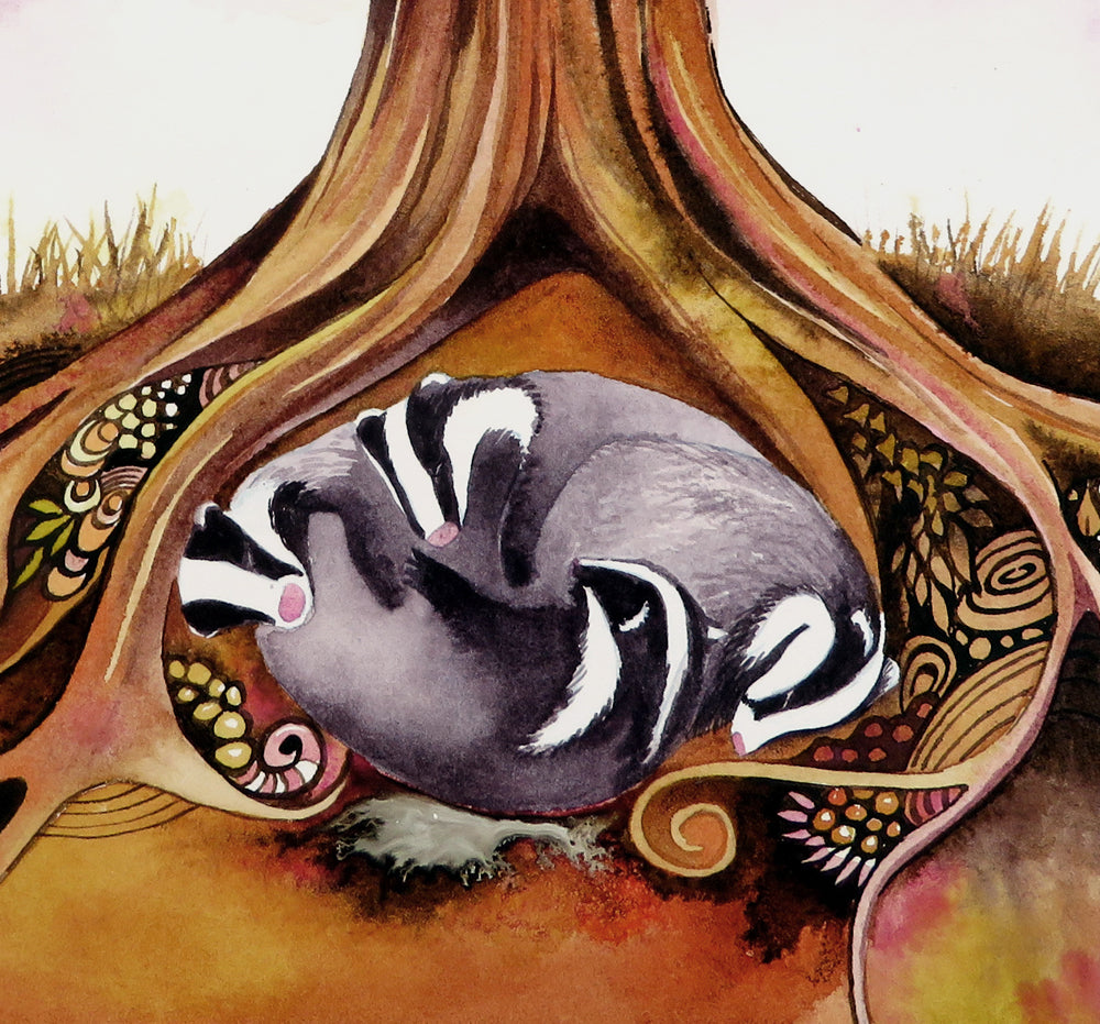 Badgers beneath