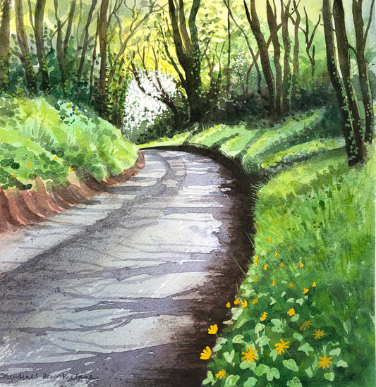 Celandines down the lane banner