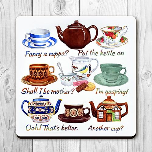 Vintage crockery coaster