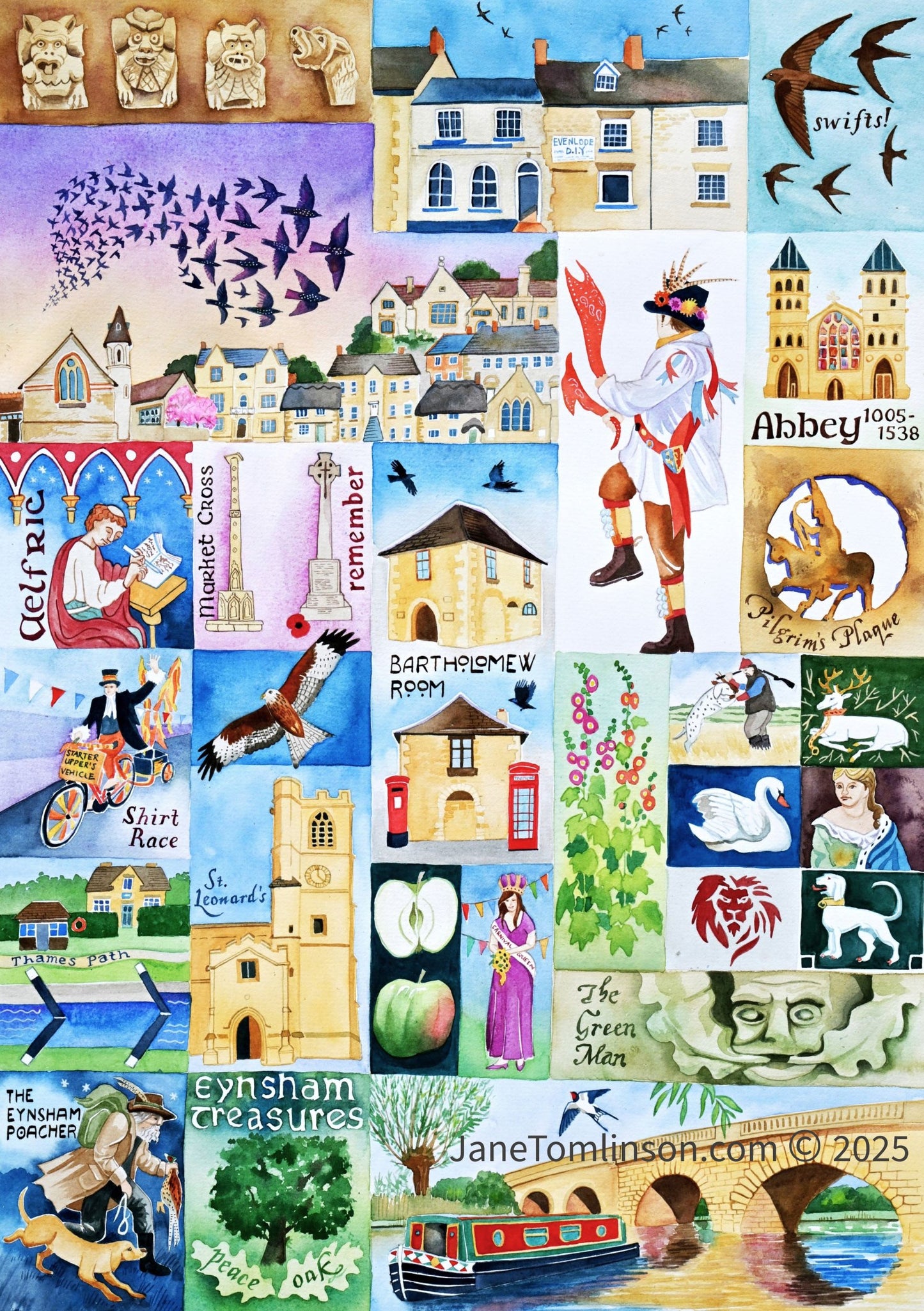 Painting of Eynsham, Oxfordshire