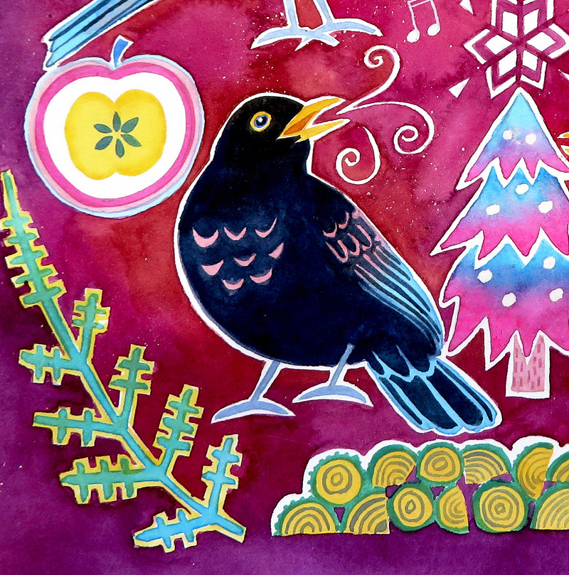 Four Colly Birds detail
