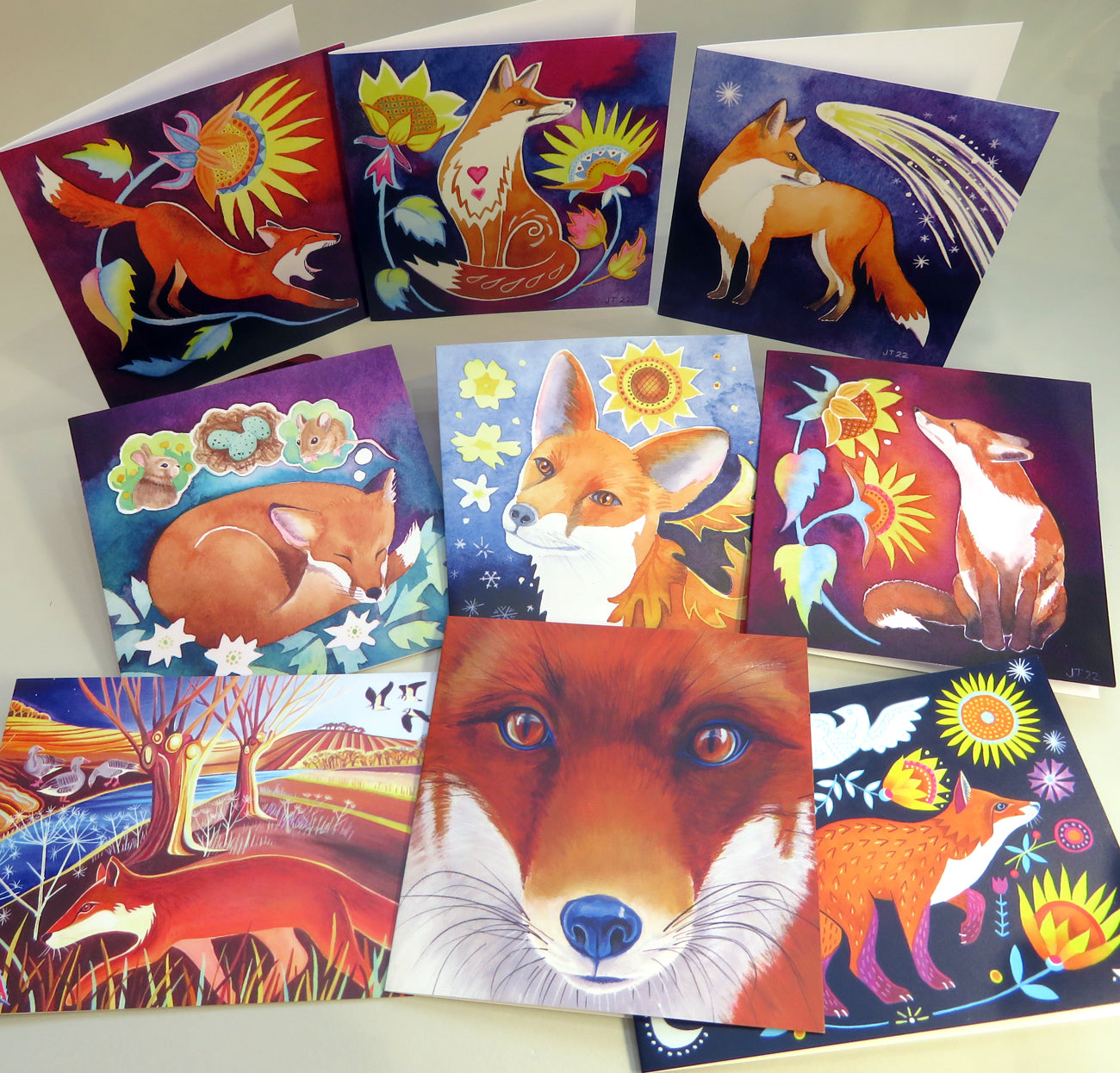 Fox greetings cards - choose from 9 designs