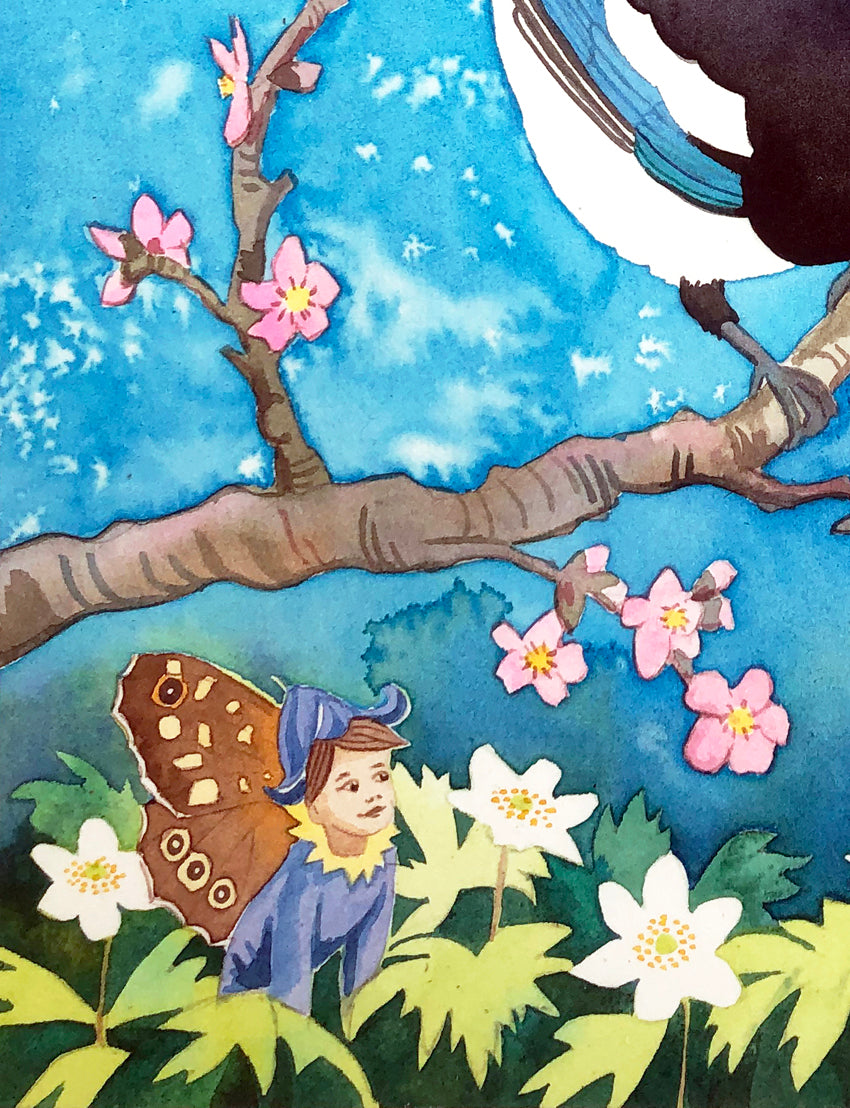 Magpie with fairies