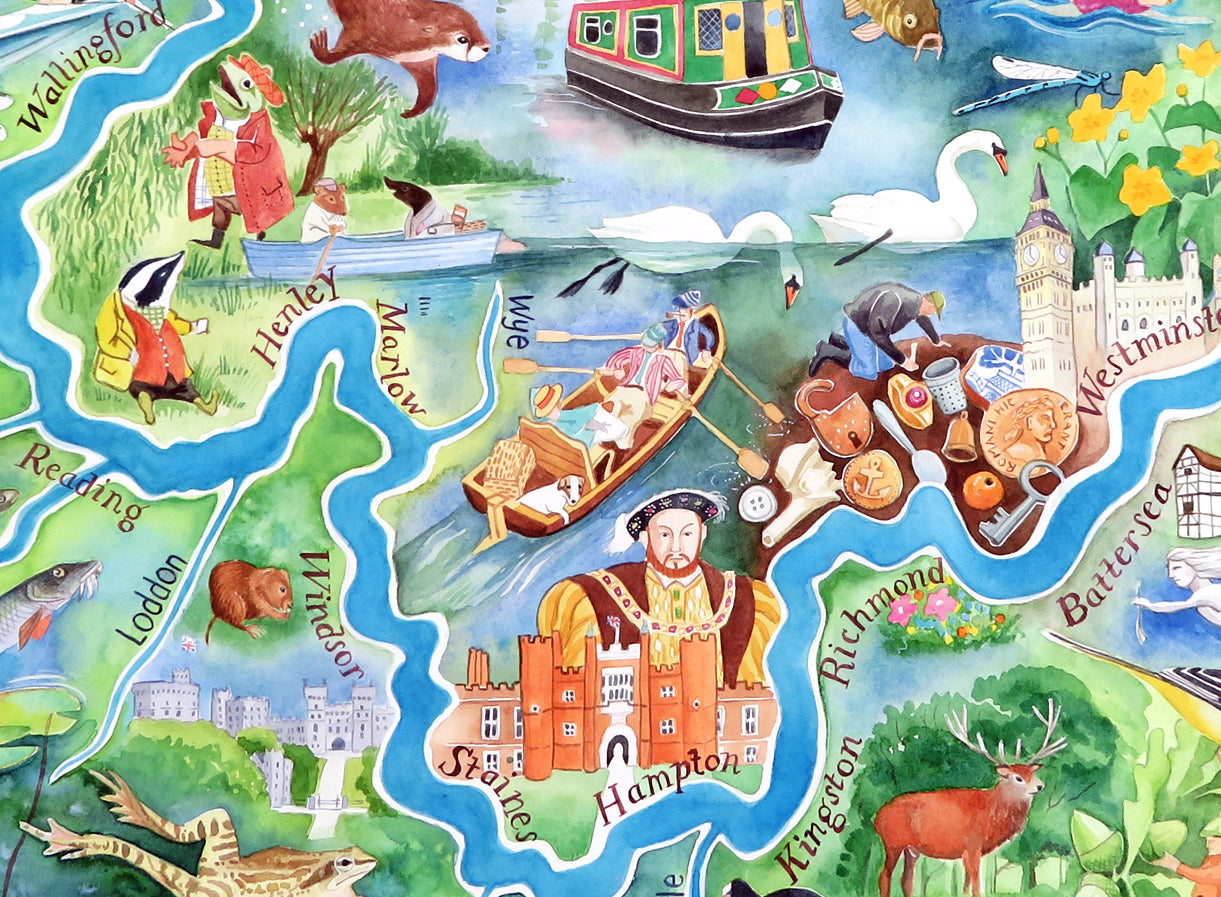 Old Father Thames - an award-winning painting of the River God