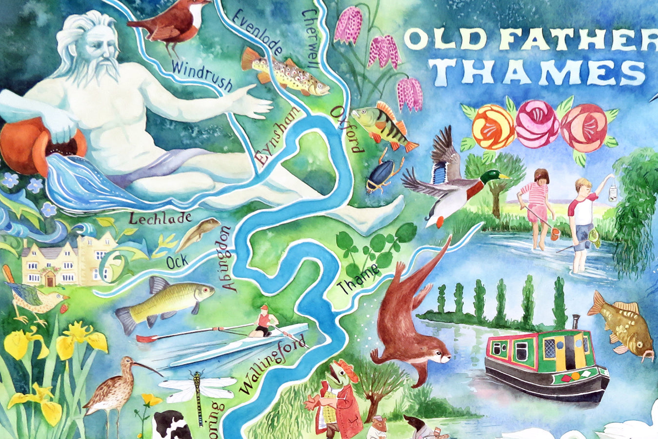 Old Father Thames - an award-winning painting of the River God