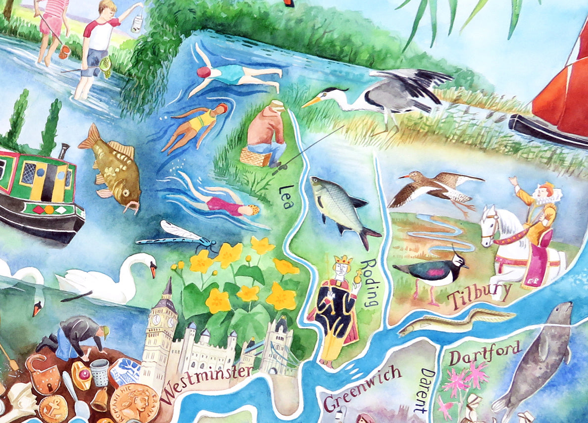 Old Father Thames - an award-winning painting of the River God