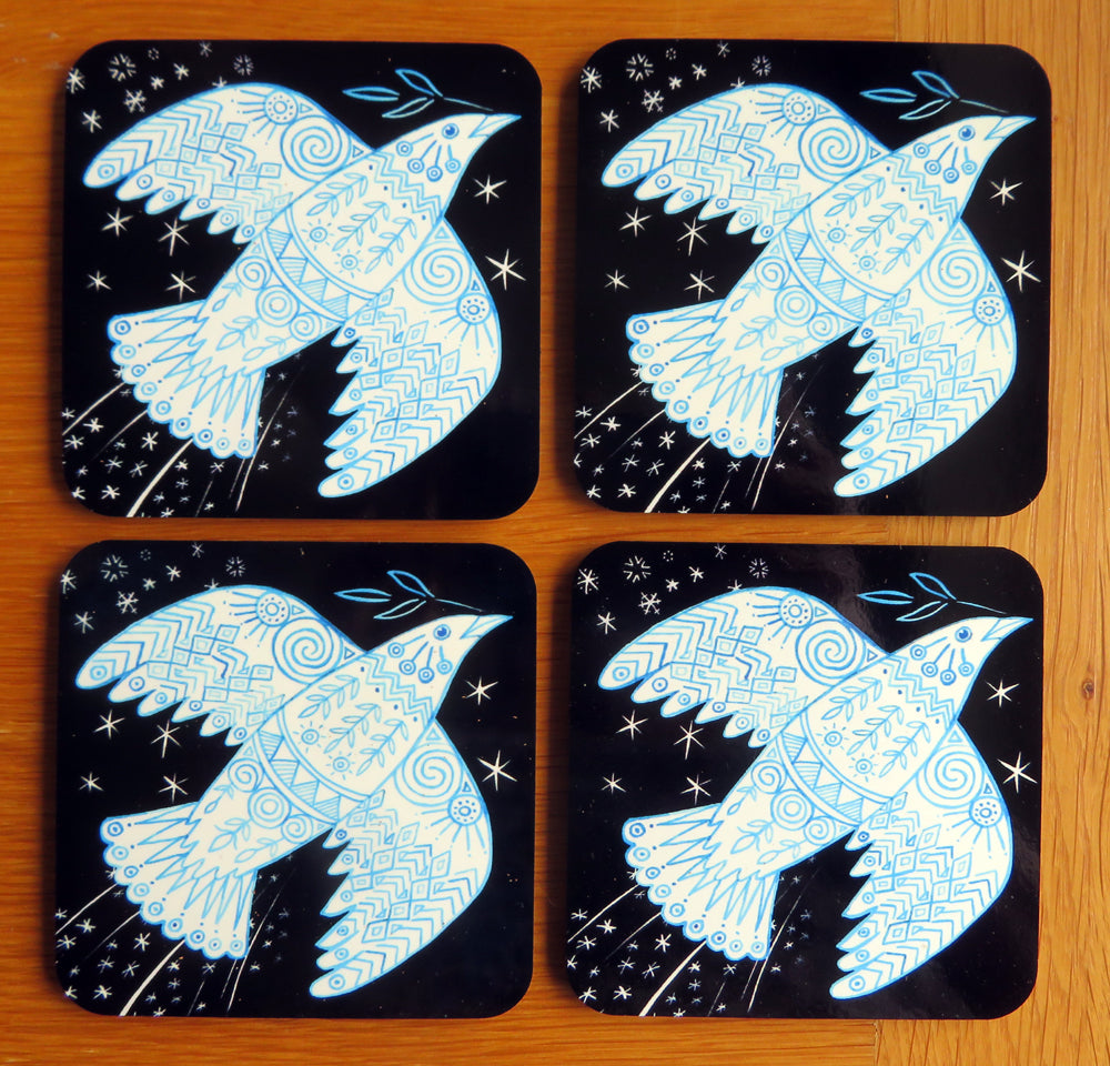 Peace dove coaster