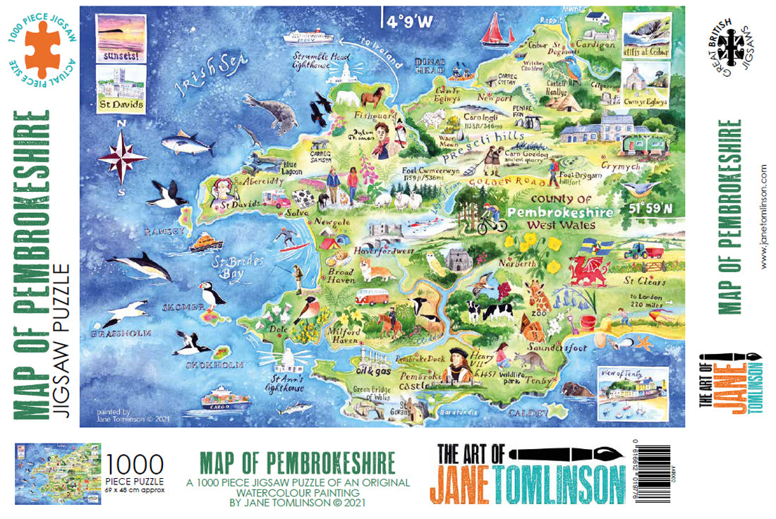 jigsaw puzzle box of Pembrokeshire