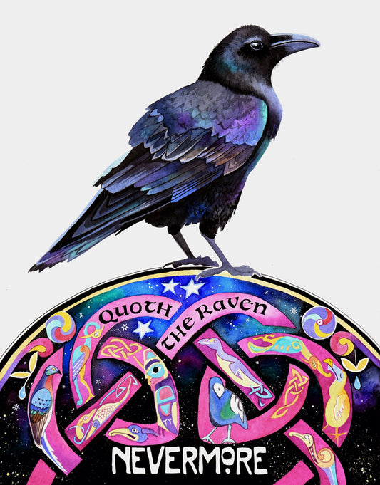 Painting of a Raven Nevermore