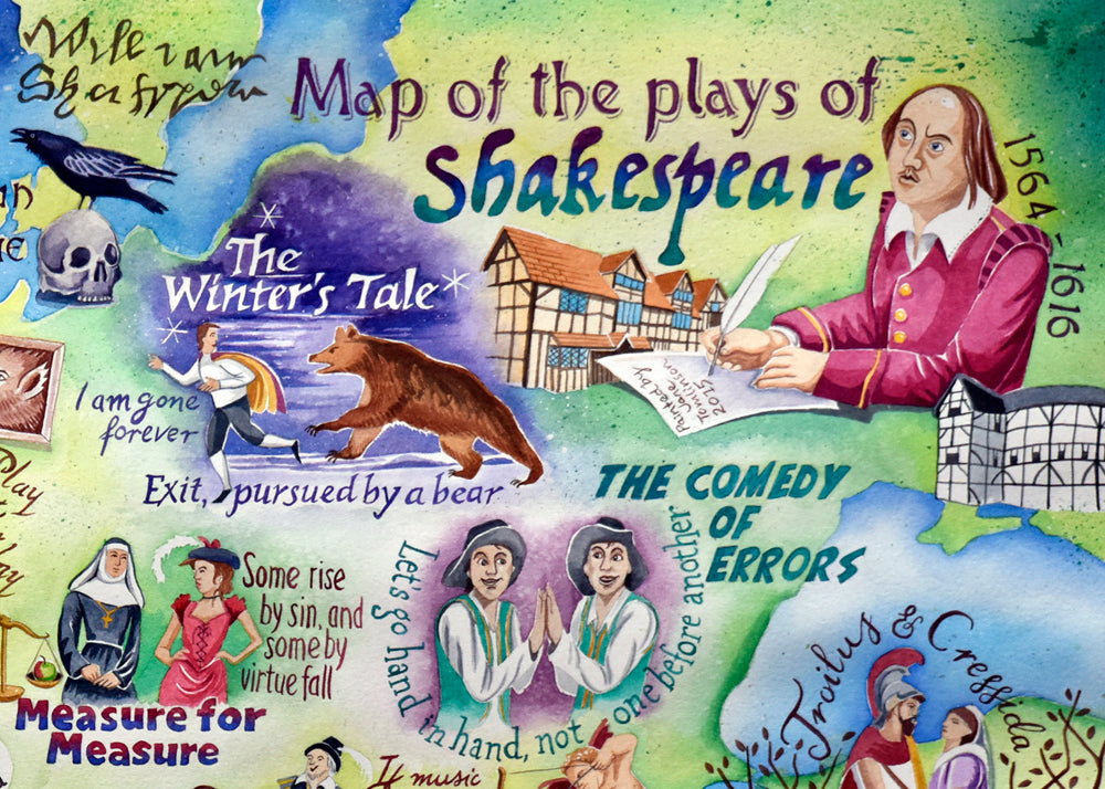Map of Shakespeare's plays