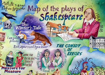 Map of Shakespeare's plays 