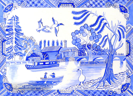 Stratford upon Avon Willow Pattern