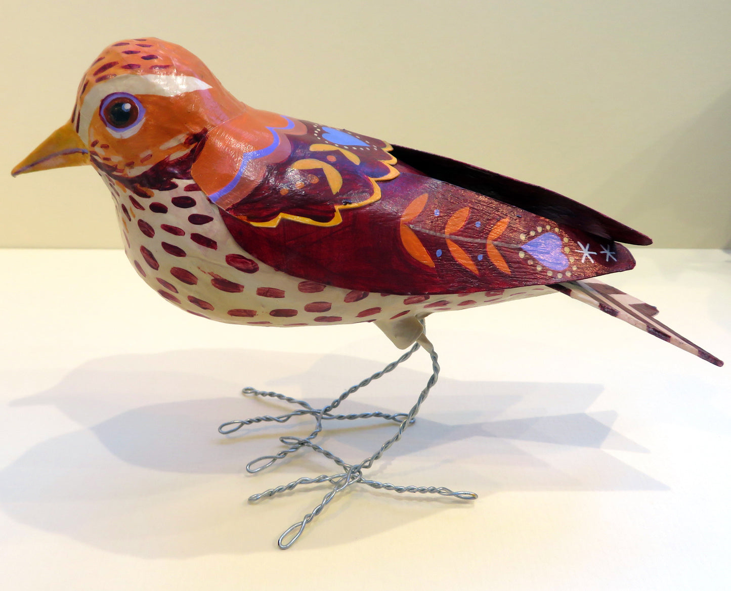 Paper mache birds