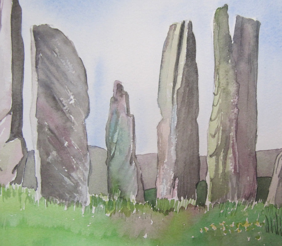 Callanish: the sky moves sideways