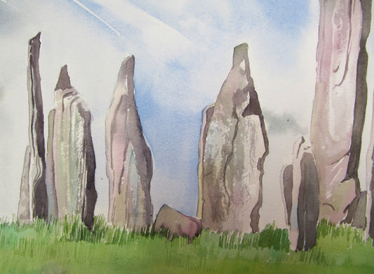 Callanish: the sky moves sideways