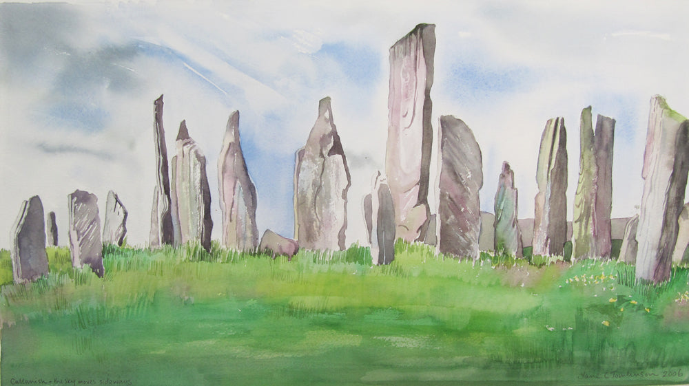 Callanish: the sky moves sideways