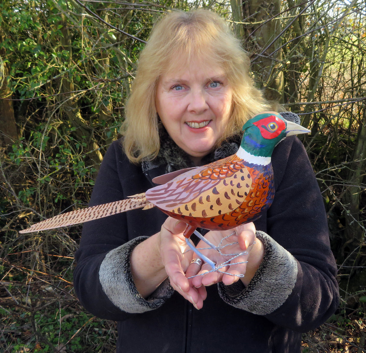 paper mache pheasant