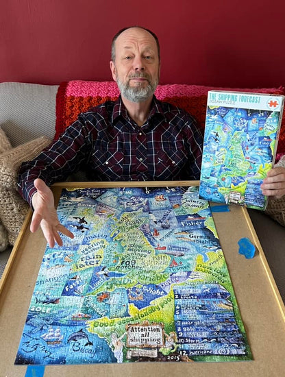 A happy British customer living in the US was delighted with his Shipping Forecast jigsaw puzzle!