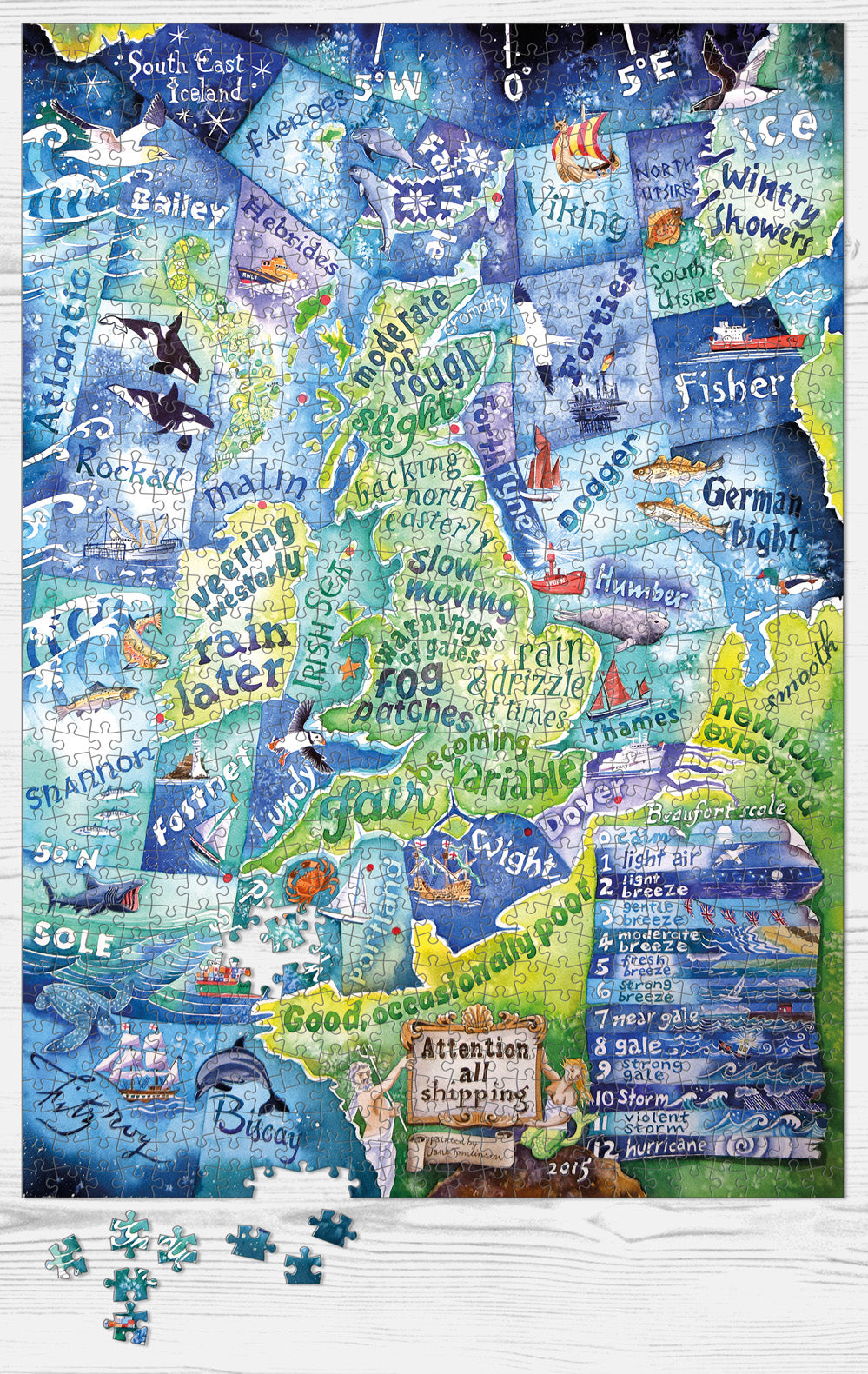 Shipping forecast jigsaw puzzle