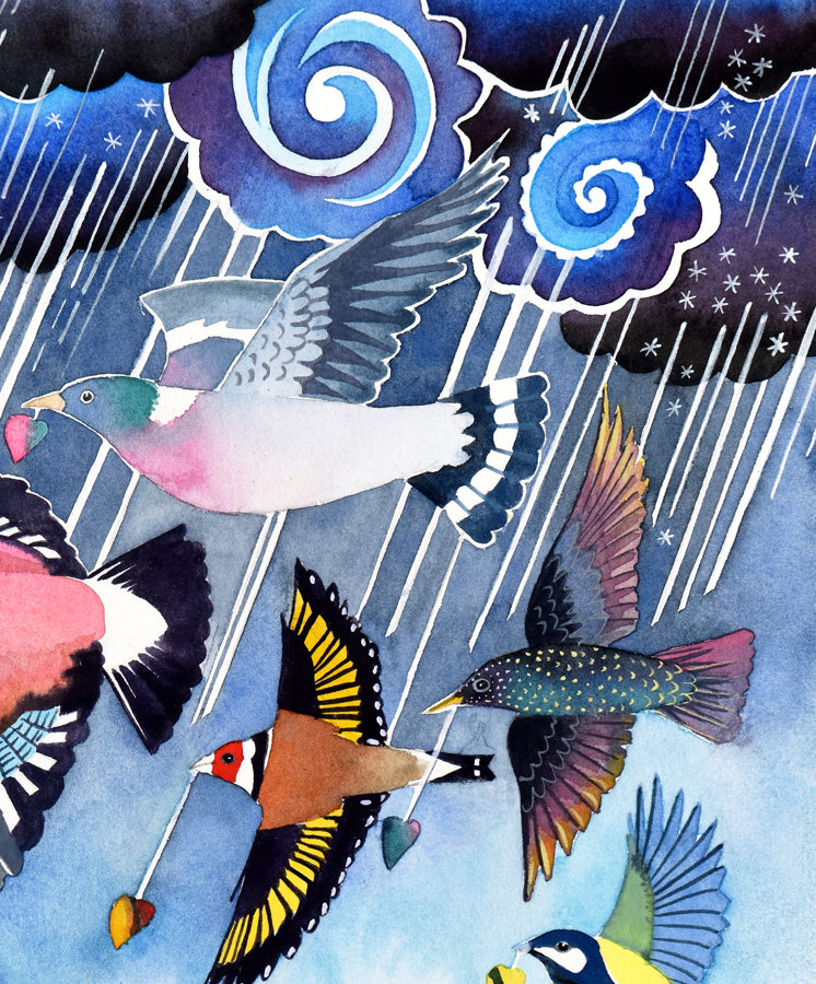 The birds bring joy and solace