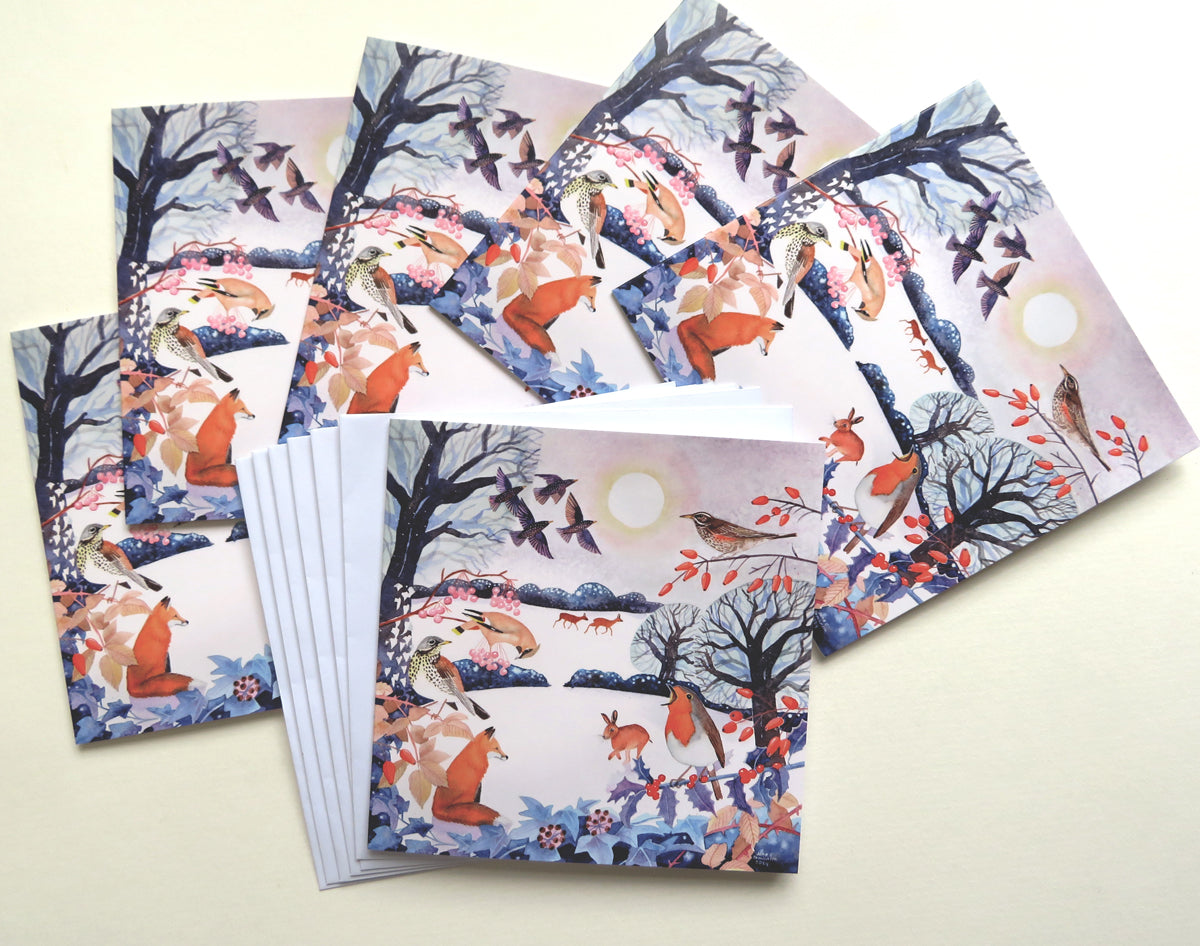 Winter song - six secular Christmas cards