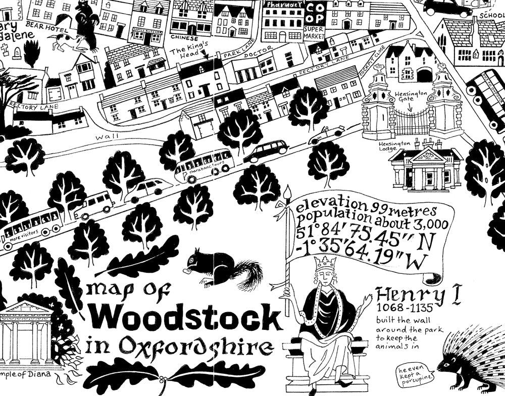 Map of Woodstock