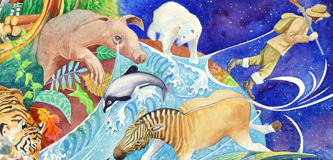 Squonk - a painting about the global extinctions crisis