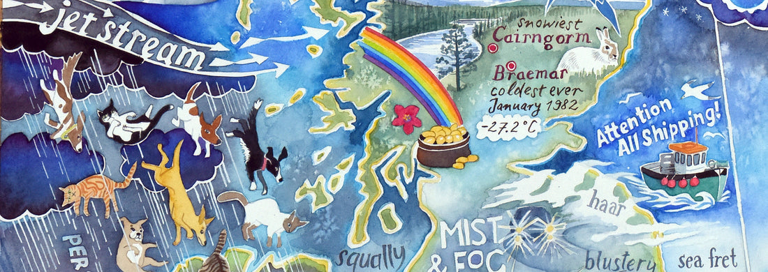 Painting the weather - a weather map of folklore and facts