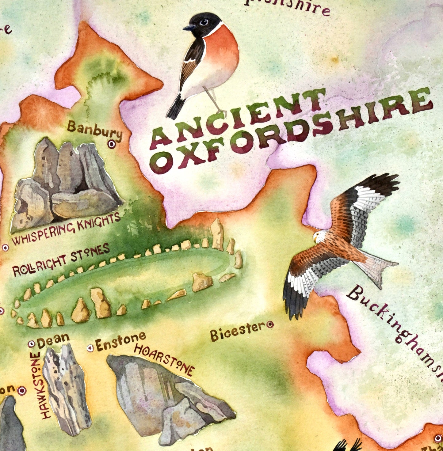 Ancient Oxfordshire - a map of Neolithic and Bronze Age megalithic sites
