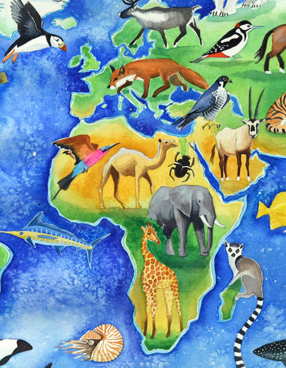 Animal Map of the World