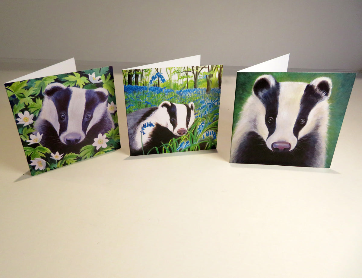 Badgers greetings cards