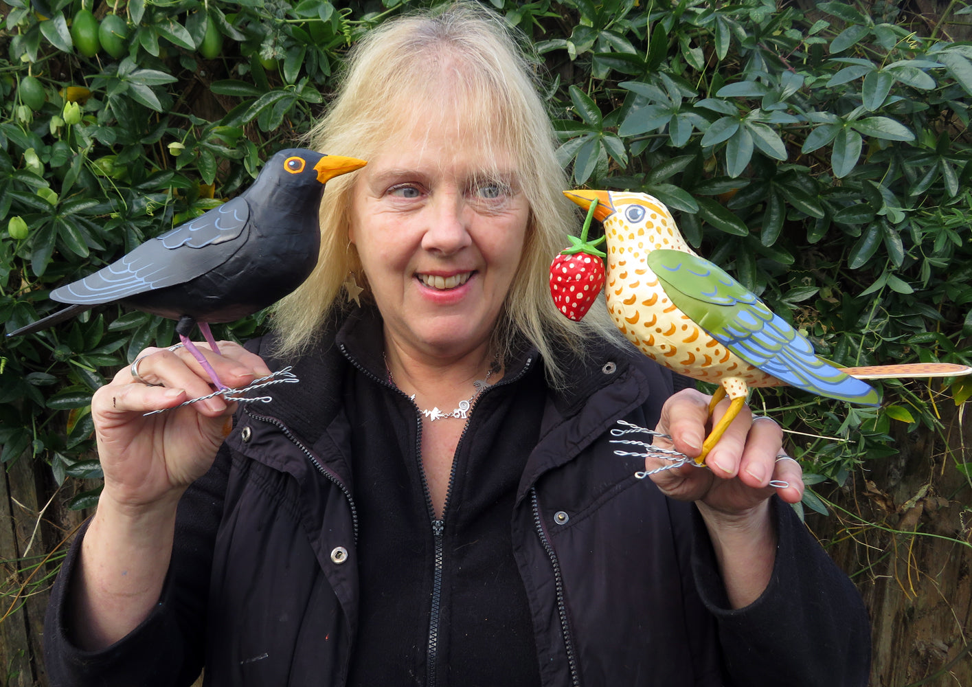 Paper mache birds