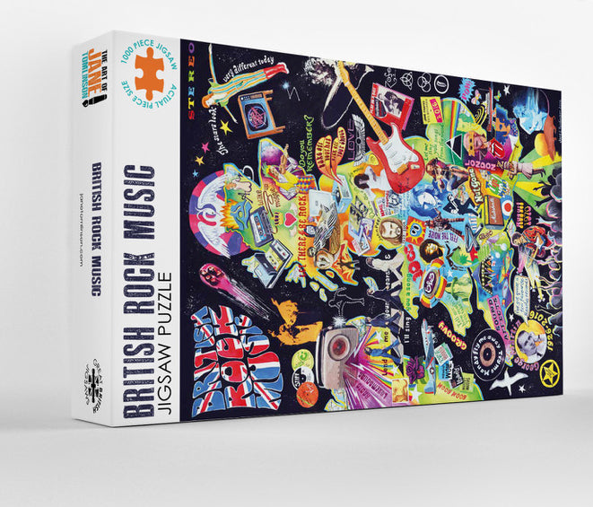 British Rock Music jigsaw puzzle box