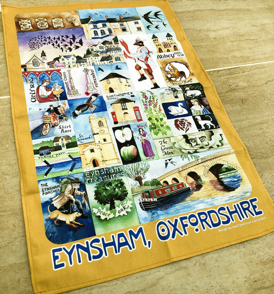 Eynsham Treasures Tea Towel