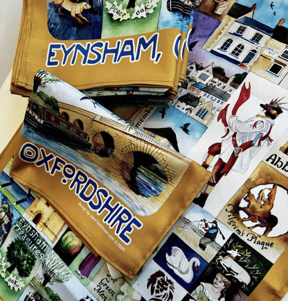 Eynsham Treasures tea towel