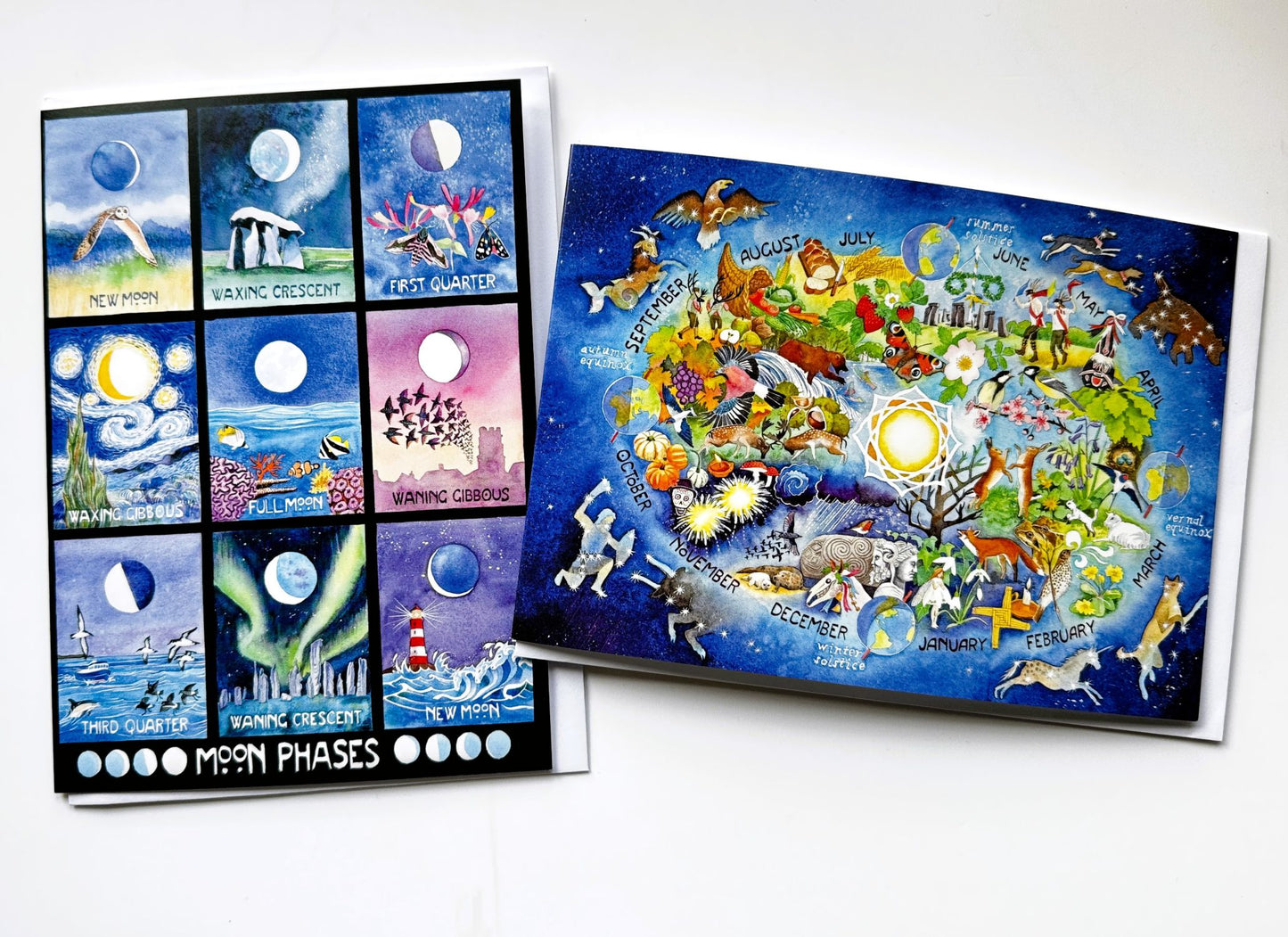 The Sun and the Moon greetings cards - choose from 2 designs