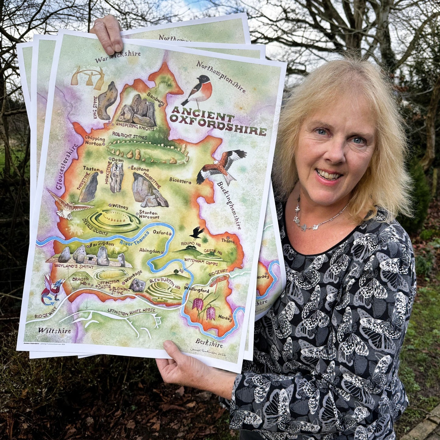 Ancient Oxfordshire - a map of Neolithic and Bronze Age megalithic sites