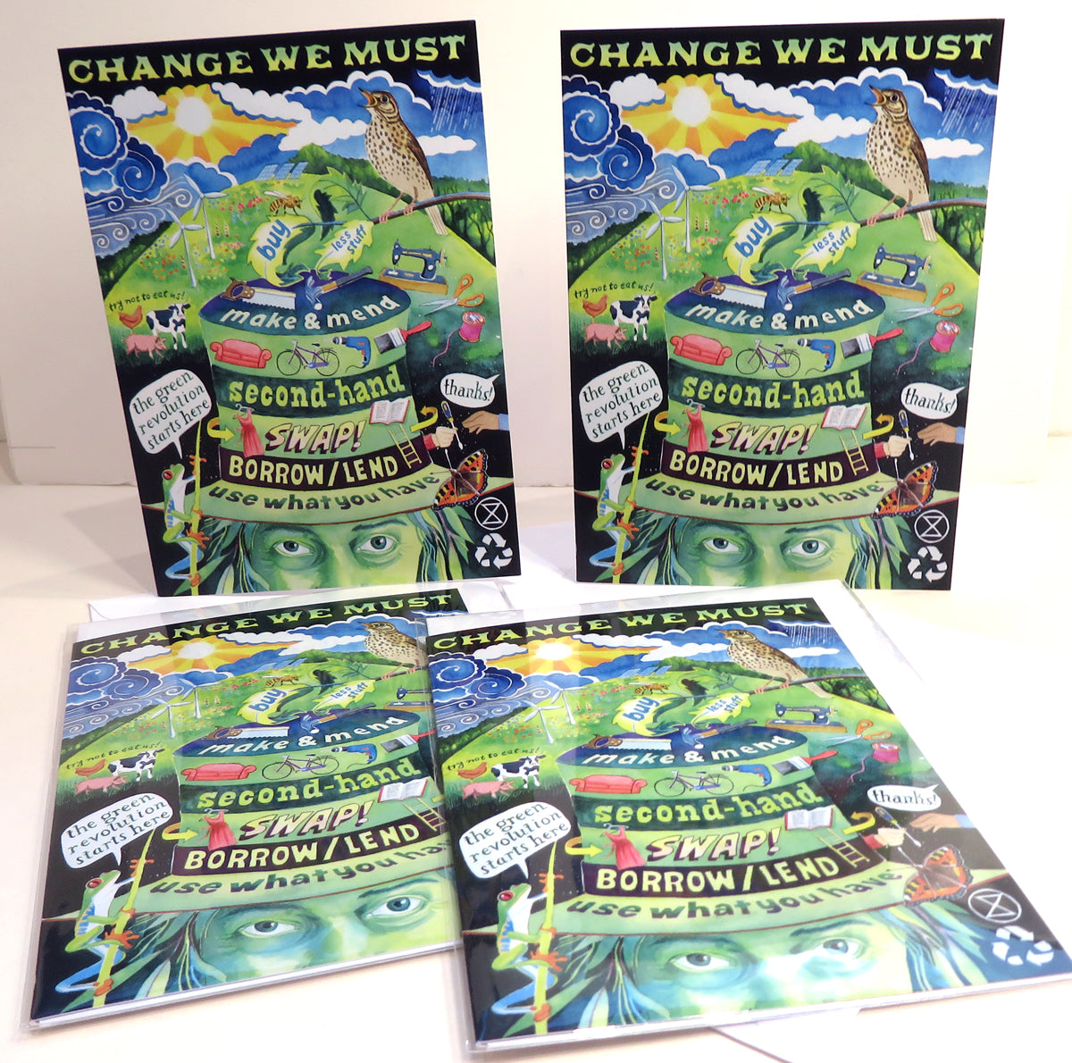 Green Revolution greeting cards