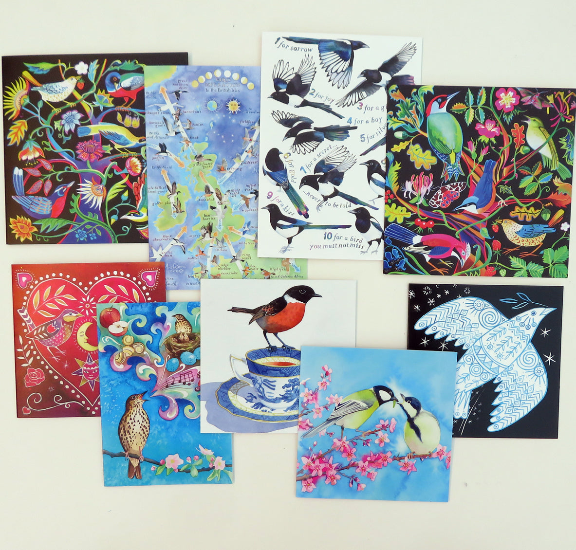 Birds greetings cards - choose from 9 designs