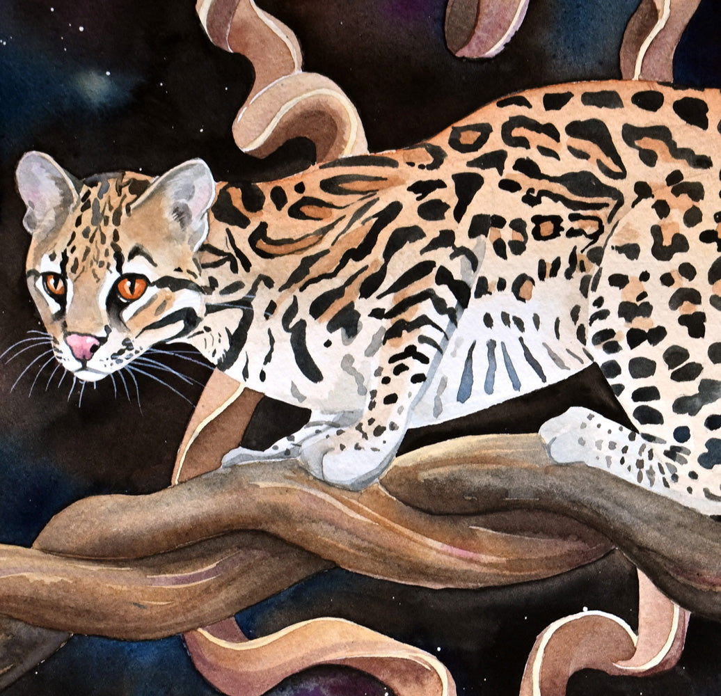 ocelot painting