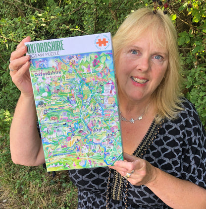 Oxfordshire map jigsaw puzzle