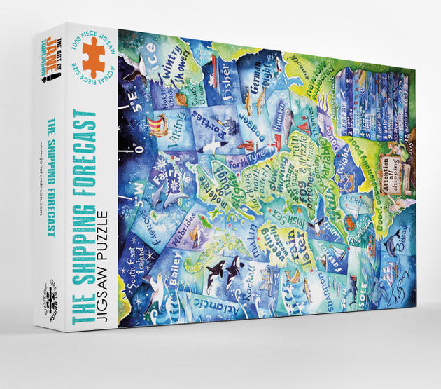 Shipping forecast jigsaw puzzle box