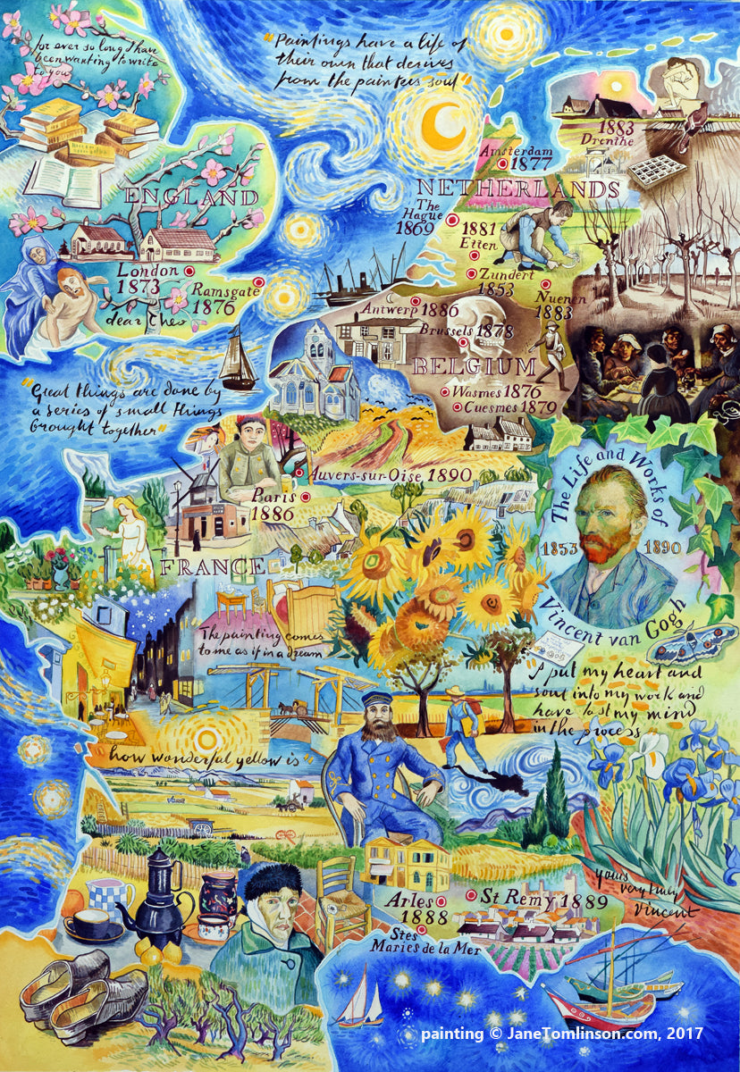 Van Gogh greetings cards