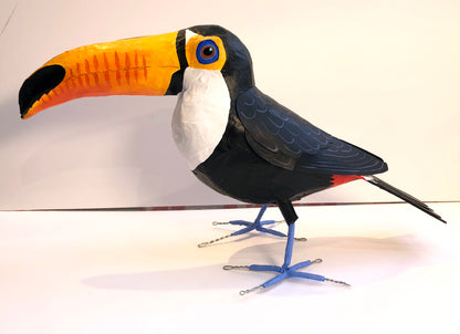 Toco toucan paper mache