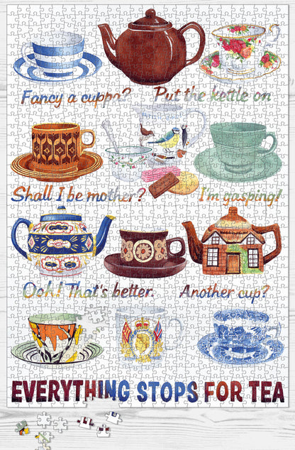 Teacups and teapots jigsaw puzzle