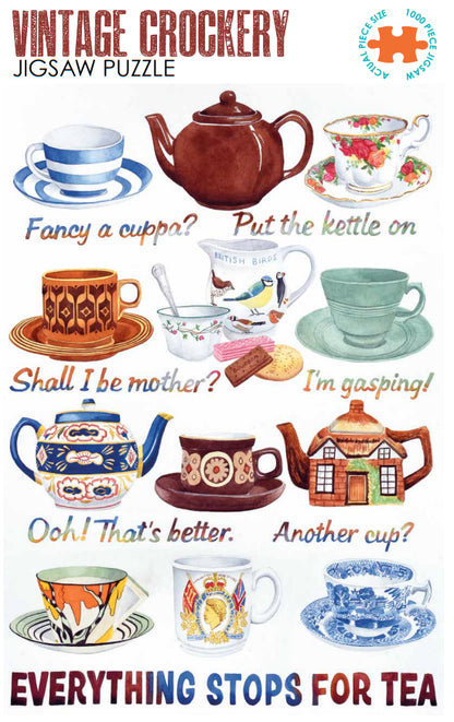 jigsaw puzzle for tea drinkers