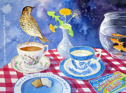 Tea time greetings cards - choose from 5 designs