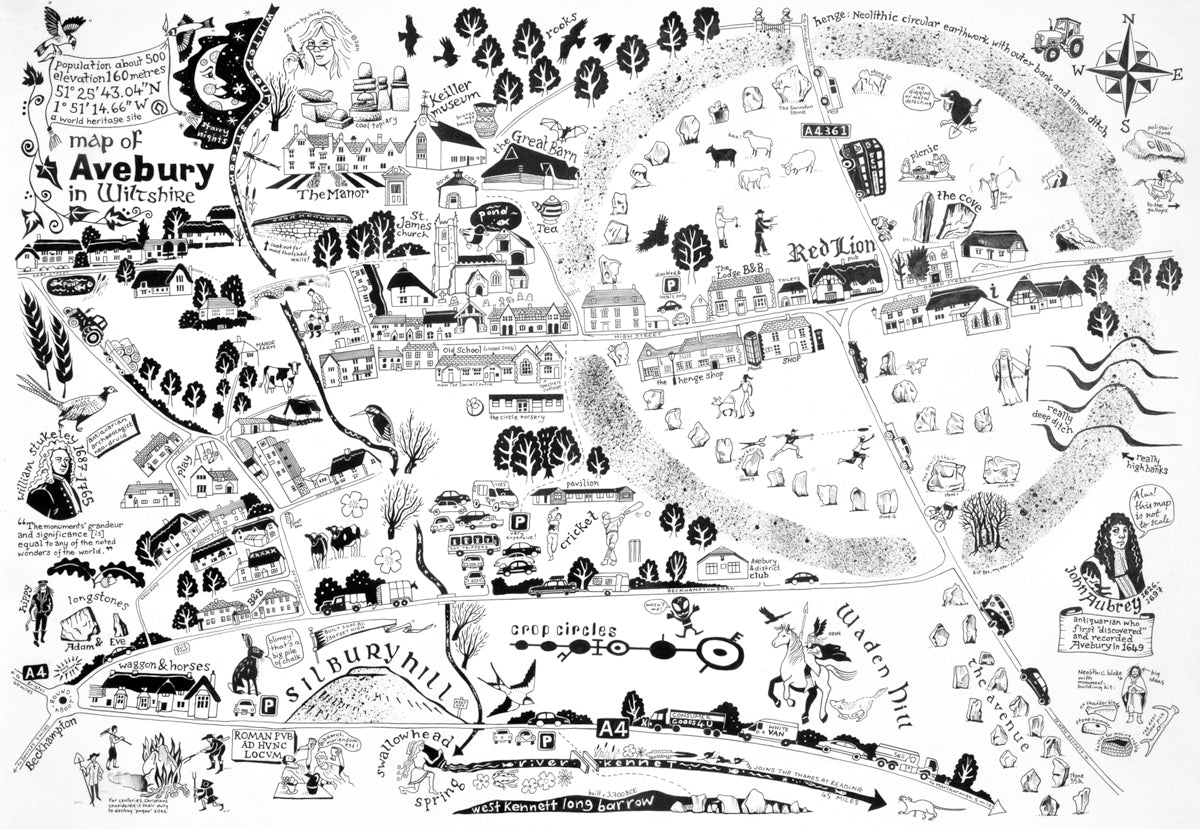 Map of Avebury – The Art of Jane Tomlinson