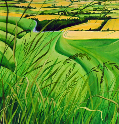 Long grass at White Horse Hill - a digital file for self-printing